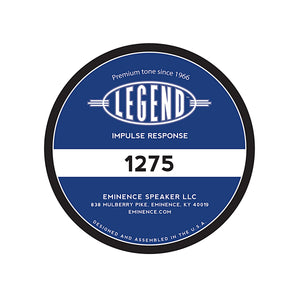 LEGEND 1275 12" Lead / Rhythm Guitar Speaker Impulse Response
