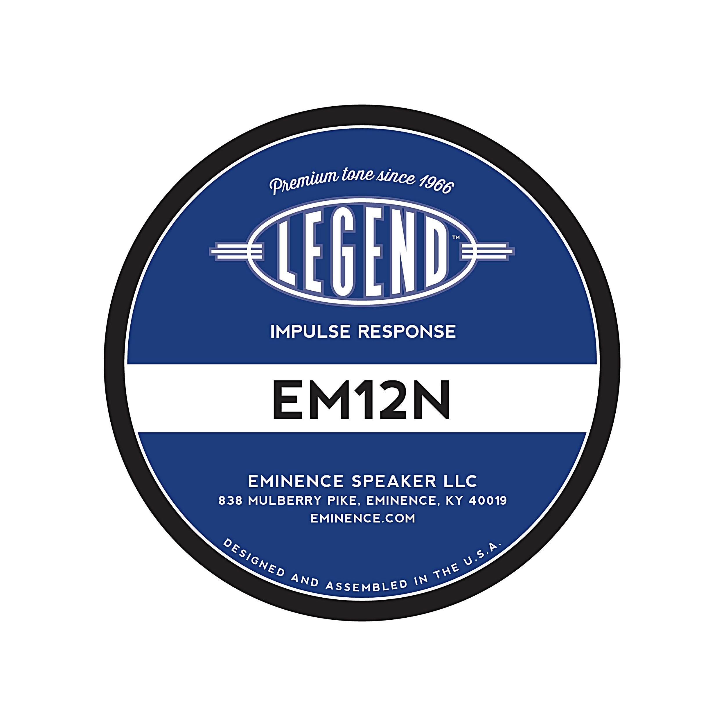 Eminence Legend Impulse Response Package - 10 Speakers, 70