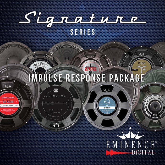 Eminence Signature Series Impulse Response Package -14 Speakers, 98 IRs